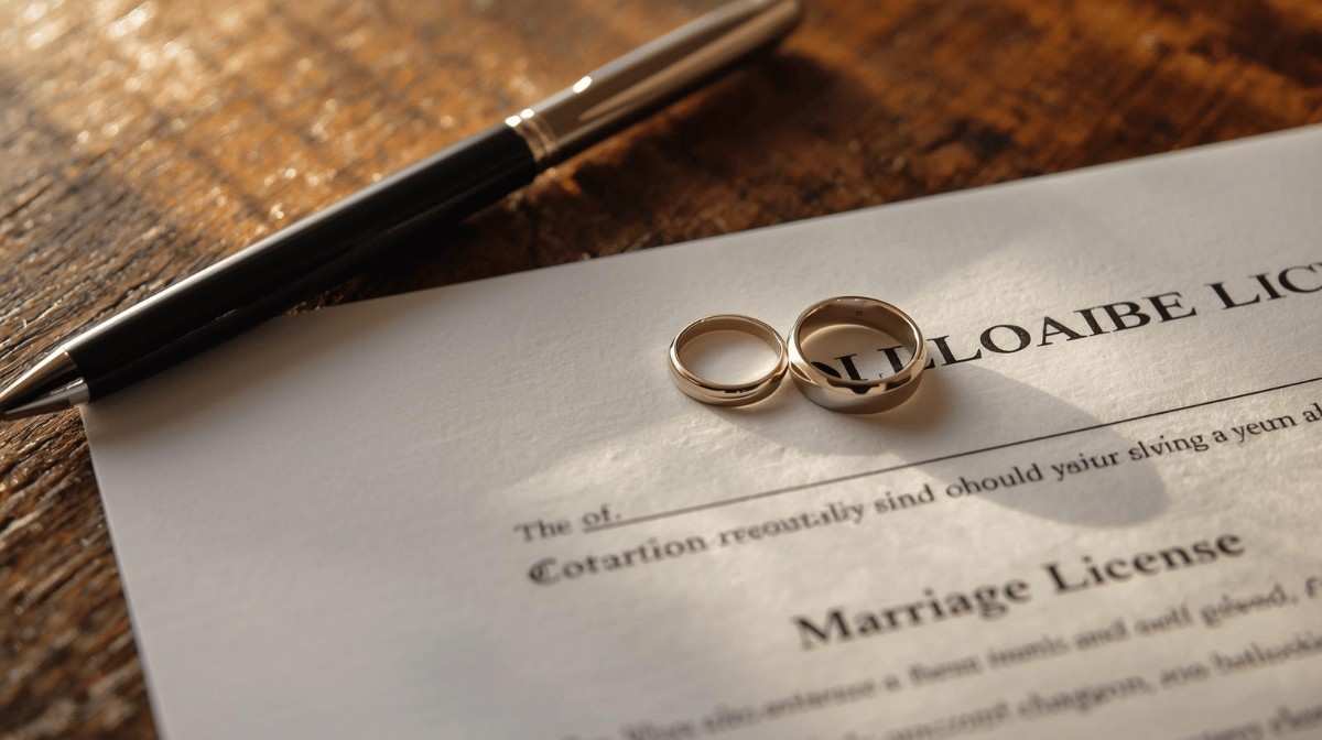 The First Step Marriage License